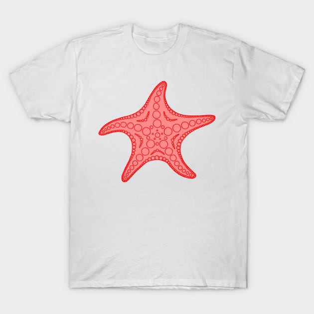 Starfish (red) T-Shirt by calenbundalas